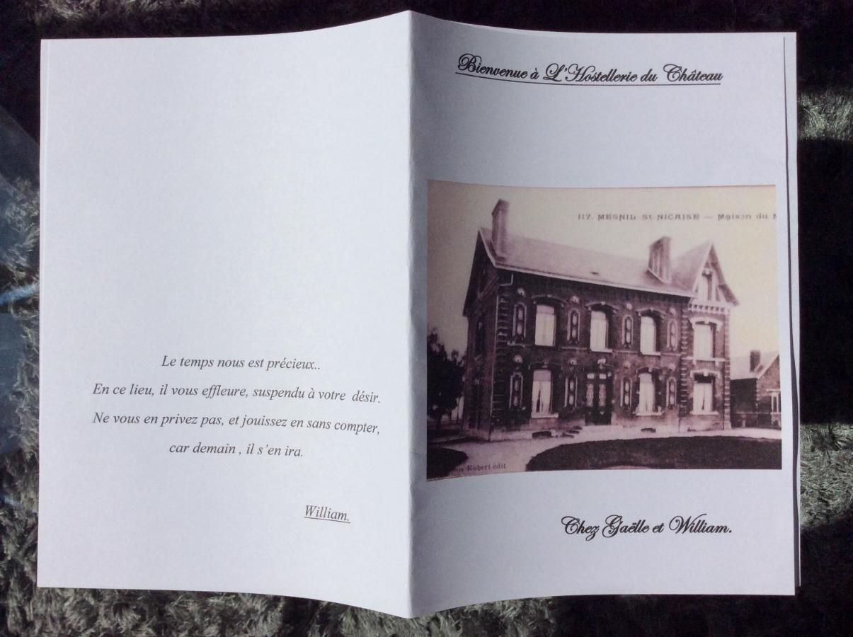 L'Hostellerie Du Chateau Mesnil-Saint-Nicaise Buitenkant foto
